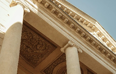 upper part of the building